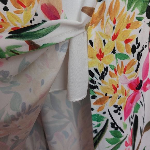 Rebecca B. Floral Maxi Dress with Slit, size 4 - Picture 4 of 8